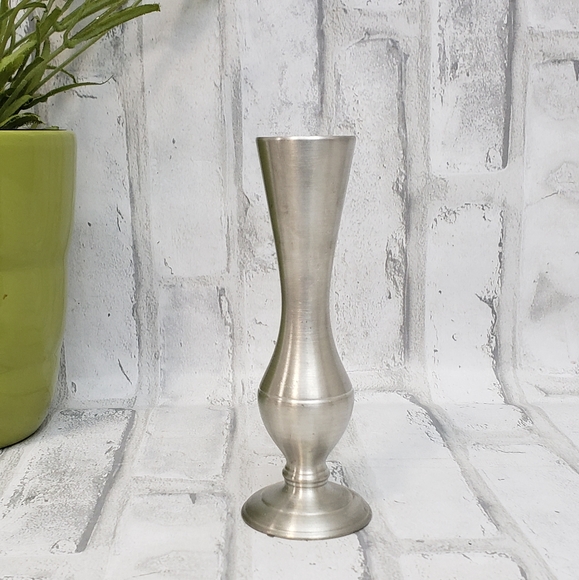 Vintage American Pewter Guild Pedestal Bud Vase - Picture 6 of 7